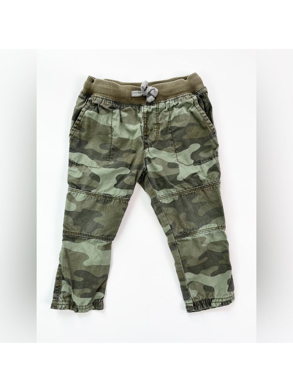 🩵4/$20 Carter's Green Camouflage Cargo Pants